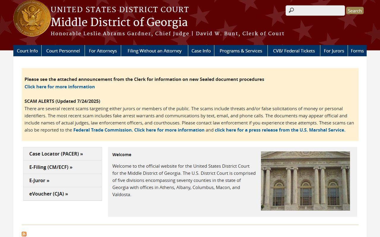 Spalding County Superior Court records federal district court homepage