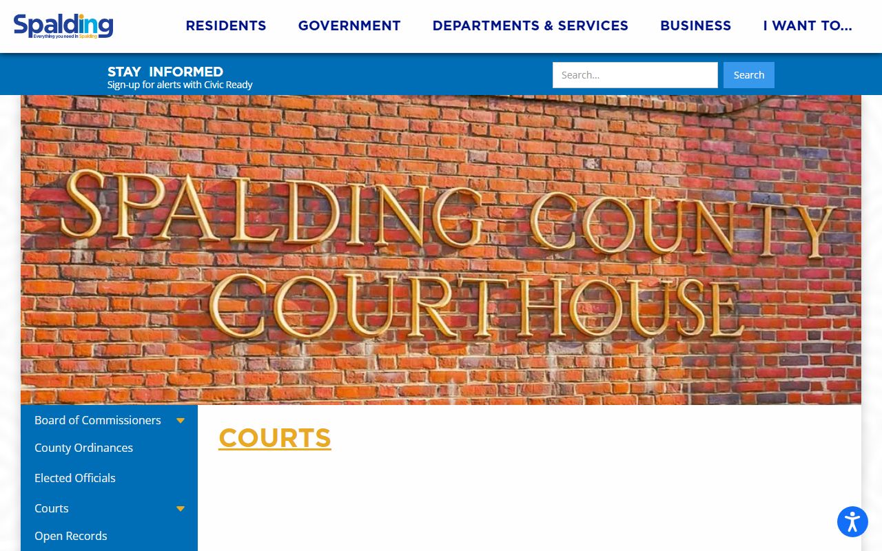 Spalding County court records county courts landing page