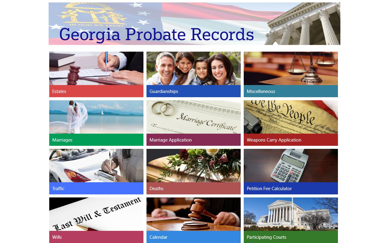 Spalding County marriage records Georgia Probate Records application portal