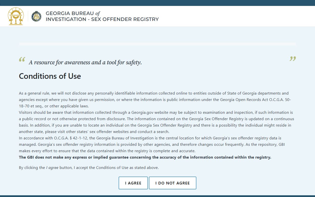 Spalding County warrant records GBI public sex offender registry search